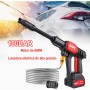 Pistola de Alta Presión Limpiador de Alta Presión Portátil 100Bar/500PSI y 1500mAh/600W y Baterías 48V Set de Pistola