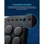 Arcade Fight Stick, P12 Mando de Arcade Controlador Teclado sin Palanca Joystick Juegos de Lucha para Ps4 /PS3/PC/Steam Deck/NS