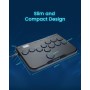Arcade Fight Stick, P12 Mando de Arcade Controlador Teclado sin Palanca Joystick Juegos de Lucha para Ps4 /PS3/PC/Steam Deck/NS