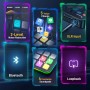 MAONO Mezclador de audio para juegos, interfaz de audio con preamplificador profesional, RGB, Bluetooth, alimentación fantasma