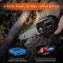 Mini Motosierra Bateria, Portátil Motosierra Bateria de 4 Pulgadas Sierra Electrica Podar Arboles para Corte de Madera Poda