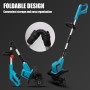 Motoazada inalámbrica para batería Makita 18V, motoazada a batería con motor Brushless, altura ajustable, ancho de trabajo 20