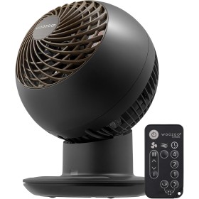 Iris Ohyama Woozoo, 30 m², Table Fan, Matte Black, 5 Speeds, Remote Control, Multidirectional Oscillation, Quiet, Powerful,