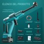 Geevorks Hidrolimpiadora de Alta Presión Inalámbrica,21 V Hidrolimpiadora Bateria Portátil,62 Bar 900 PSI,Boquilla 6 en 1,2