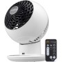 Iris Ohyama Woozoo, 30 m², Table Fan, Matte Black, 5 Speeds, Remote Control, Multidirectional Oscillation, Quiet, Powerful,