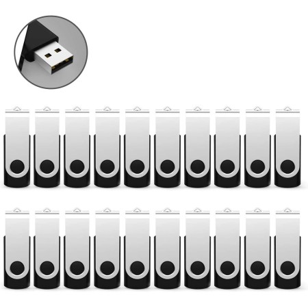 1GB USB al por Mayor, RAOYI Pendrive Pack Memoria USB 2.0 1GB, Memory Stick Flash Drive para Computadoras PC Windows Mac OS (10