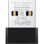 Mercusys MA530 Nano Adaptador USB Bluetooth 5.3, Conexión Rápida y Estable, Compatible con Windows 11/10/8.1/7, Plug & Play,