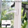 Hidrolimpiadora Bateria, 100Bar Máximo Press & Clean Pistola Lavado con Boquilla Ajustable 6 en 1, Hidrolimpiadora portátil con