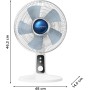 Rowenta Turbo Silence Extreme + Quiet Table Fan, 40 W Power, 30 cm Diameter, Turbo Mode, Auto Oscillation, 4 Settings, Night