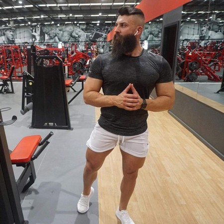 Superora Shorts Deportivos Hombre Pantalones Cortos Short de Ejercicio Deporte Secado Rápido de Malla con Cordón para Playa