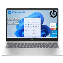 HP 15-fd0163ns- Ordenador portátil de 15.6" Full HD (Intel Core i5-1334U, 16GB RAM, 512GB SSD, Intel Iris Xe Graphics, Windows