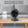 MYCARBON Turbo Quiet Table Fan 20dB DC Motor Powerful Fan 30°-60°-90° Oscillation 11 Speeds Timer 12h and Programmed On, with