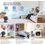 MYCARBON Turbo Quiet Table Fan 20dB DC Motor Powerful Fan 30°-60°-90° Oscillation 11 Speeds Timer 12h and Programmed On, with