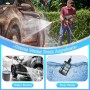 Pistola de Agua a presión, 30Bar Limpiador presión con 2× batería de 6000mAh, Cargador y Manguera 5m, 435PSI Hidrolimpiadora