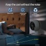 MYCARBON Turbo Quiet Table Fan 20dB DC Motor Powerful Fan 30°-60°-90° Oscillation 11 Speeds Timer 12h and Programmed On, with