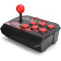 Wired Arcade Joystick Game Accessories with Metal Joystick and 6 Buttons for Switch PC PS3, Made with Comfort and Ergonomics