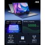 AOC Ordenador Portatil con N97 [Supera al Celeron] (hasta 3,6 GHz) Notebook 15,6 Pulgadas,16GB RAM 512GB SSD(hasta 2TB), 1080P,