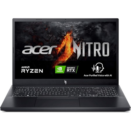 Acer Nitro V 15 ANV15-41-R0ZK, Ordenador Portátil Gaming 15.6" Full HD 165Hz (AMD Ryzen 7 7735HS, 16GB RAM, 512 GB SSD, NVIDIA