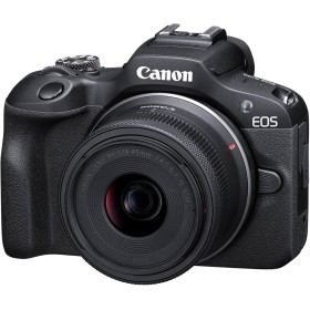CANON EOS R100 Cámara Mirrorless + Objetivo RF-S 18-45 mm F4.5-6.3 IS STM, Cámara Evil APS-C (24,1 MP) -4 EV, Vídeo 4K 25 fps,
