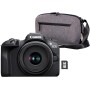 CANON EOS R100 Cámara Mirrorless + Objetivo RF-S 18-45 mm F4.5-6.3 IS STM, Cámara Evil APS-C (24,1 MP) -4 EV, Vídeo 4K 25 fps,