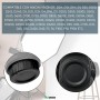 TECHZOCO Tapa Cuerpo Frontal y Tapa Trasera de Objetivo, Compatible con Canon EF/EF-S 4000D 2000D 1300D 1200D 1100D 800D 760D