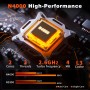 Ordenador Portáti de 15,6 Pulgadas, Win 11 PC Portátil 8GB LPDDR4 256GB SSD, Laptop Celeron N4000 CPU, Computadora Portatil
