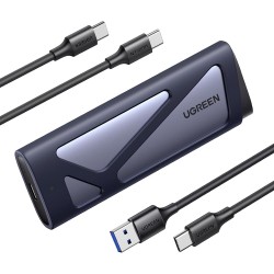 UGREEN Carcasa SSD M.2 NVME&SATA USB 3.2 Gen 2 10 Gbps, Caja para M-Key e B&M-Key Compatible con 970 EVO Plus, 760P y más