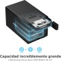 SABRENT Estación de Acoplamiento de 4 Bahias 3,5" SATA SSD/HDD | USB 3.1 | con 4 interruptores ON/Off | hasta 22TB [DS-SC4B]
