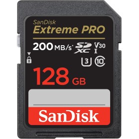 SanDisk Extreme PRO Tarjeta SD 128 GB SDXC, SD Card 4k UHD, UHS-I, V30, hasta 200 MB/s, SanDisk QuickFlow Technology, Software