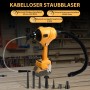 Dewalt - Soplador para batería de 20 V, motor sin escobillas de alta velocidad, 447 MPH, para garajes, talleres, aserraderos,