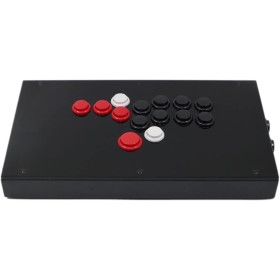 F8-PC Todos los Botones Arcade Joystick Game Controller for Ordenador Personal/Androide Arcade Game Console (Size : Red Black)