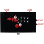 F8-PC Todos los Botones Arcade Joystick Game Controller for Ordenador Personal/Androide Arcade Game Console (Size : Red Black)