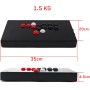 F8-PC Todos los Botones Arcade Joystick Game Controller for Ordenador Personal/Androide Arcade Game Console (Size : Red Black)