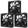 Thermalright Ventilador de CPU TL-C12CW-S X3, 120 mm, color blanco, ARGB, 4 pines, ventilador silencioso PWM con rodamiento