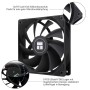 Thermalright Ventilador de CPU TL-C12CW-S X3, 120 mm, color blanco, ARGB, 4 pines, ventilador silencioso PWM con rodamiento