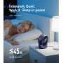 Diveblues USB Table Fan, Powerful Up to 6m/s, LED Display, 5 Speeds, 360° Rotation, Quiet Mini Fan, Portable for Home, Office,