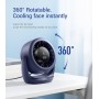 Diveblues USB Table Fan, Powerful Up to 6m/s, LED Display, 5 Speeds, 360° Rotation, Quiet Mini Fan, Portable for Home, Office,