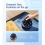 Diveblues USB Table Fan, Powerful Up to 6m/s, LED Display, 5 Speeds, 360° Rotation, Quiet Mini Fan, Portable for Home, Office,