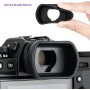 PROfezzion Visor Ocular Silicona Suave de Largo y Extendido para Canon EOS 6D, 6DII, 5D, 5DII, 80D, 70D, 60D, 77D, 800D, 760D,