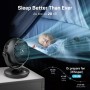 DR.PREPARE Silent Fan Table Fan 3 Speeds 28dB 15㎡ Multi-directional Oscillation Turbo Fan Powerful Air Circulation for Bedroom