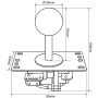 Sanwa JLF-TP-8YT Sanwa OBSF-30 8 Button Joystick