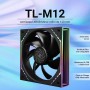 TR TL-M12 120mm ARGB CPU Cooler Fan viene con efecto de luz de espejo argb, ventilador silencioso de PC PWM con velocidad de