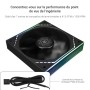 TR TL-M12 120mm ARGB CPU Cooler Fan viene con efecto de luz de espejo argb, ventilador silencioso de PC PWM con velocidad de