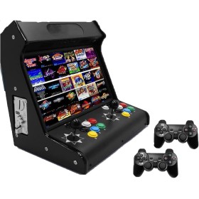 NVYAZJ 18.5 Inch Arcade Game Machine, HD Video Game Console with 50 Coins, One for Two Handles, Dual System, Game Screen