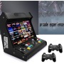 NVYAZJ 18.5 Inch Arcade Game Machine, HD Video Game Console with 50 Coins, One for Two Handles, Dual System, Game Screen
