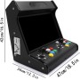 NVYAZJ 18.5 Inch Arcade Game Machine, HD Video Game Console with 50 Coins, One for Two Handles, Dual System, Game Screen