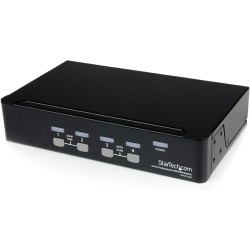 StarTech.com SV431HDU3A2 - Switch conmutador KVM de 4 Puertos HDMI 1080p con Hub USB 3.0 para periféricos, Color Negro StarTech.com SV431HDU3A2 - Switch conmutador KVM de 4 Puertos HDMI 1080p con Hub USB 3.0 para periféricos, Color Negro