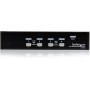 StarTech.com SV431HDU3A2 - Switch conmutador KVM de 4 Puertos HDMI 1080p con Hub USB 3.0 para periféricos, Color Negro