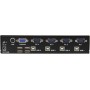 StarTech.com SV431HDU3A2 - Switch conmutador KVM de 4 Puertos HDMI 1080p con Hub USB 3.0 para periféricos, Color Negro