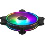 Cooler Master MasterFan MF120 Halo Edición Blanca ARGB: Ventilador de Caja y Refrigerador, Doble Anillo Iluminación ARGB, Diseño